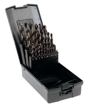 Code 351941 - Coffret de forets métaux HSS taillés meulés