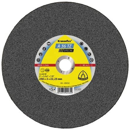 Code 355209 - Disque à tronçonner A36 TZ SPECIAL