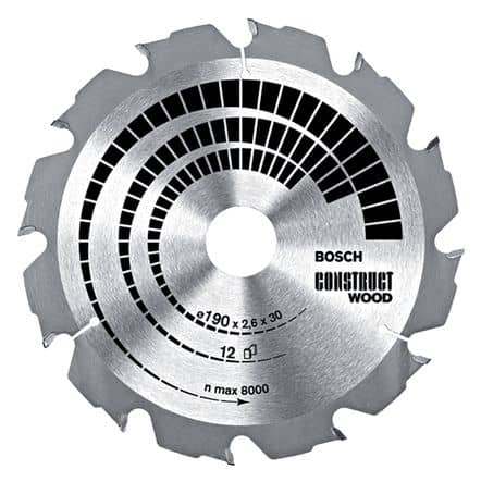 Code 360252 - Lame de scie circulaire bois clouté