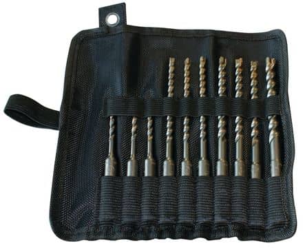 Code 362807 - Trousse de 10 forets béton SDS-Plus 3 taillants