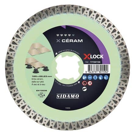 Code 366902 - Disque diamant carrelage X CERAM X-LOCK