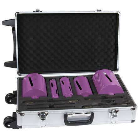 Code 367154 - Coffret 5 couronnes diamants à sec 32 a 132 mm