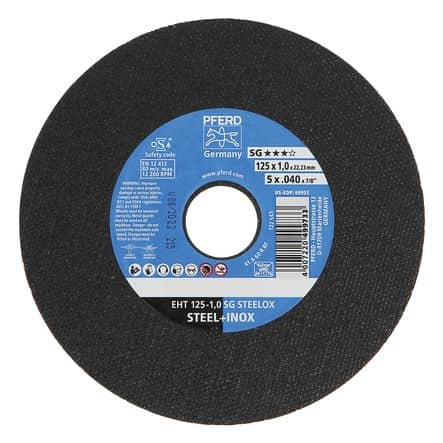 Code 376439 - Disque à tronçonner steelox plat A60 inox
