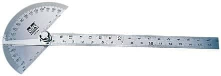Code 380936 - Rapporteur d'angle échancré inox