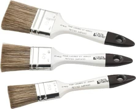Code 381231 - Lot de 3 brosses plates spéciales lasure