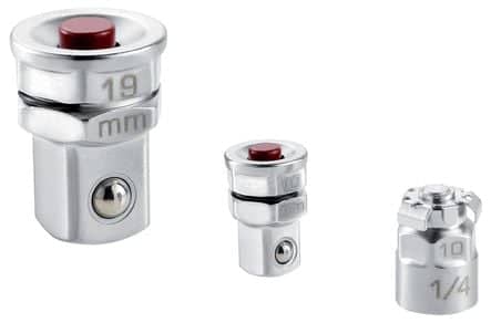 Code 388251 - Lot de 3 adaptateurs pour clé vers carré 1/4" et 1/2"