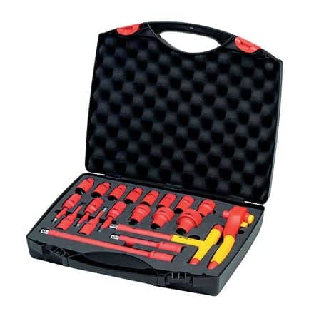 Code 395755 - Coffret douilles + cliquet isolés 1000 V