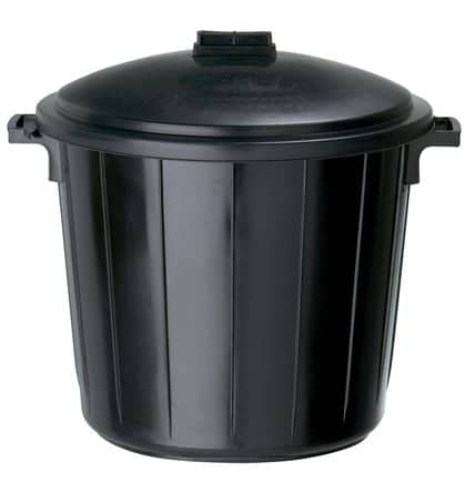 Code 401117 - Poubelle plastique avec couvercle 80 L