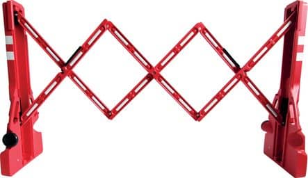 Code 402105 - Barrière d'intervention extensible polypropylène