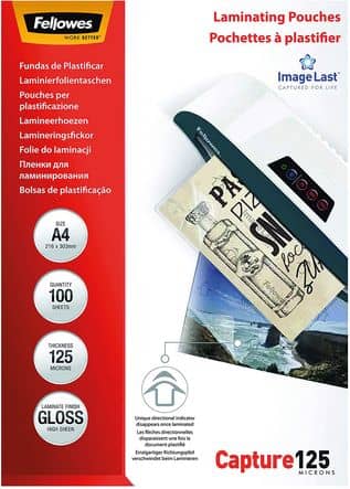 Code 403125 - Pochette à plastifier FELLOWES
