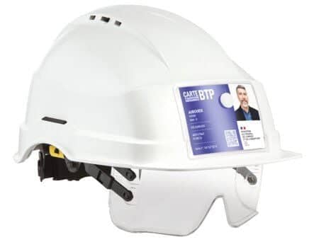 Code 412481 - Casque IRIS 2 + sur-lunette + porte-badge
