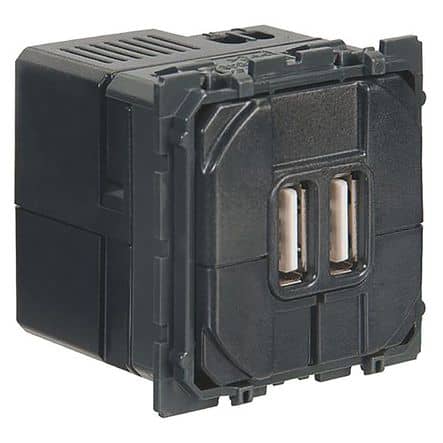 Code 451381 - Module de charge double USB type A Céliane