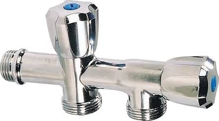 Code 456263 - Robinet double droit