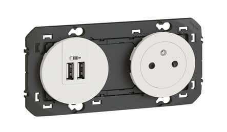 Code 456428 - Prise de courant et chargeur double USB DOOXIE