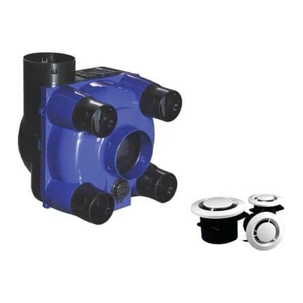Code 458689 - Lot VMC autoréglable simple flux KHEO 3 avec bouches d'extraction