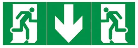 Code 459578 - Étiquette de signalisation d'évacuation