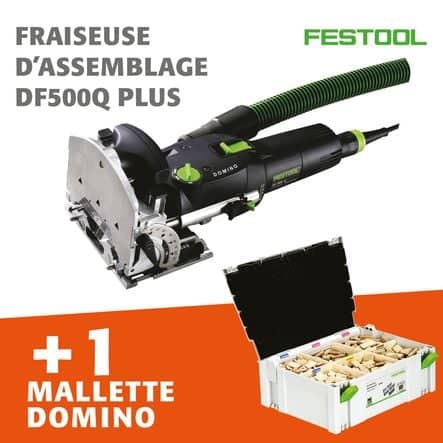 Code 901143 - Lot fraiseuse d'assemblage DF500QPLUS + mallette DOMINO