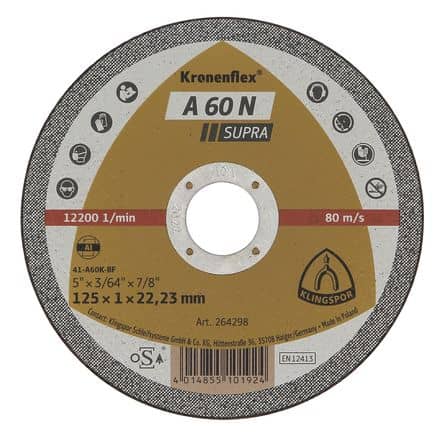 Code 925413 - Lot disque à tronçonner aluminium plat x 100