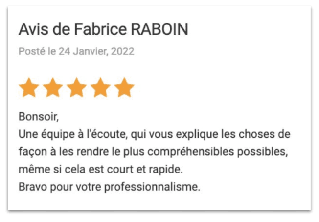 Avis Fabrice Raboin