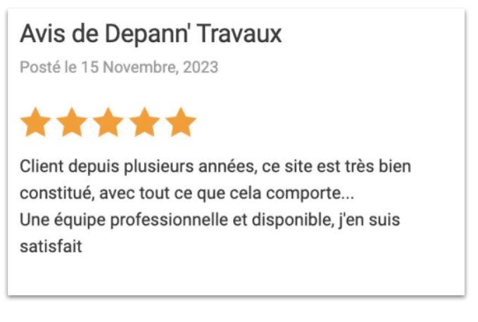 Avis Depann' Travaux