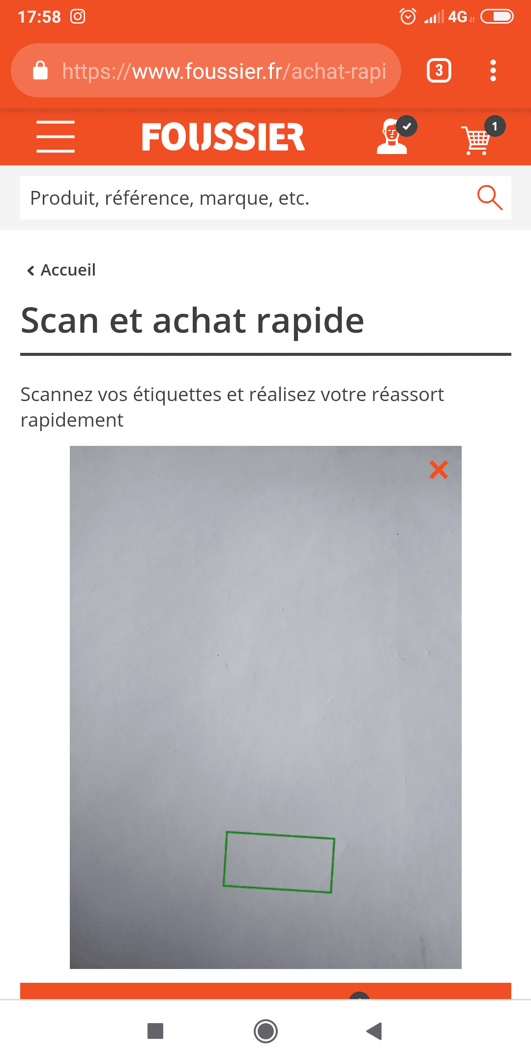 Zone de scan