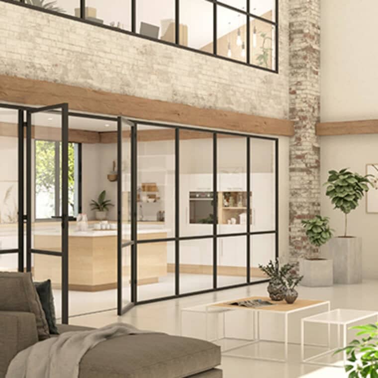 Cloison style verrière