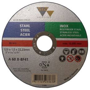 Disque à tronçonner plat acier / inox